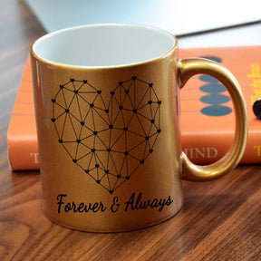 Forever & Always Coffee Mug Gift For Couple, Bf, Gf