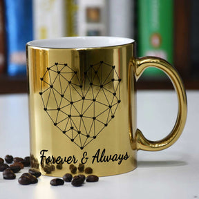 Forever & Always Coffee Mug Gift For Couple, Bf, Gf