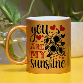 You Are My Sunshine Floral Coffee Mug Gift For Friends, Couple, Bf, Gf