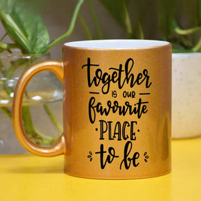 Together Is Our Favourite Place Coffee Mug Gift For Couple, Bf, Gf
