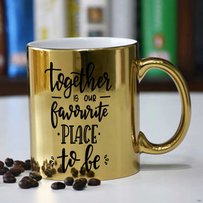 Together Is Our Favourite Place Coffee Mug Gift For Couple, Bf, Gf