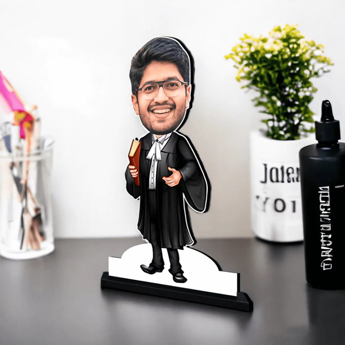 Customized Lawyer Caricature Gift for Male Lawyers
