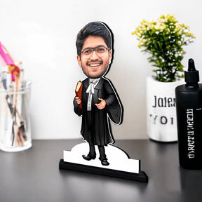 Customized Lawyer Caricature Gift for Male Lawyers