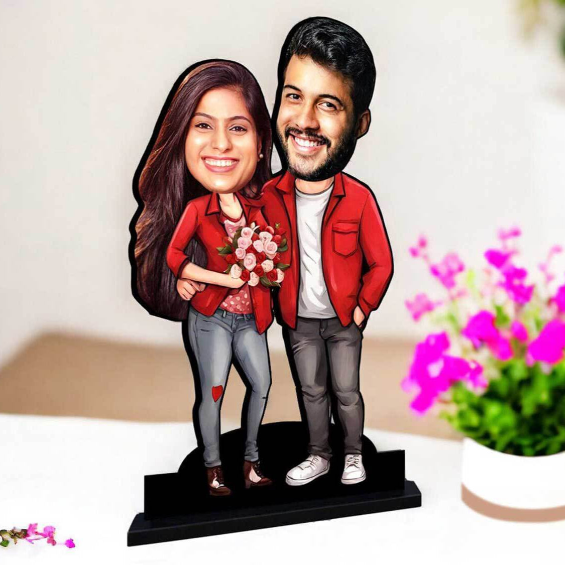 Cute Personalized Couple Caricature