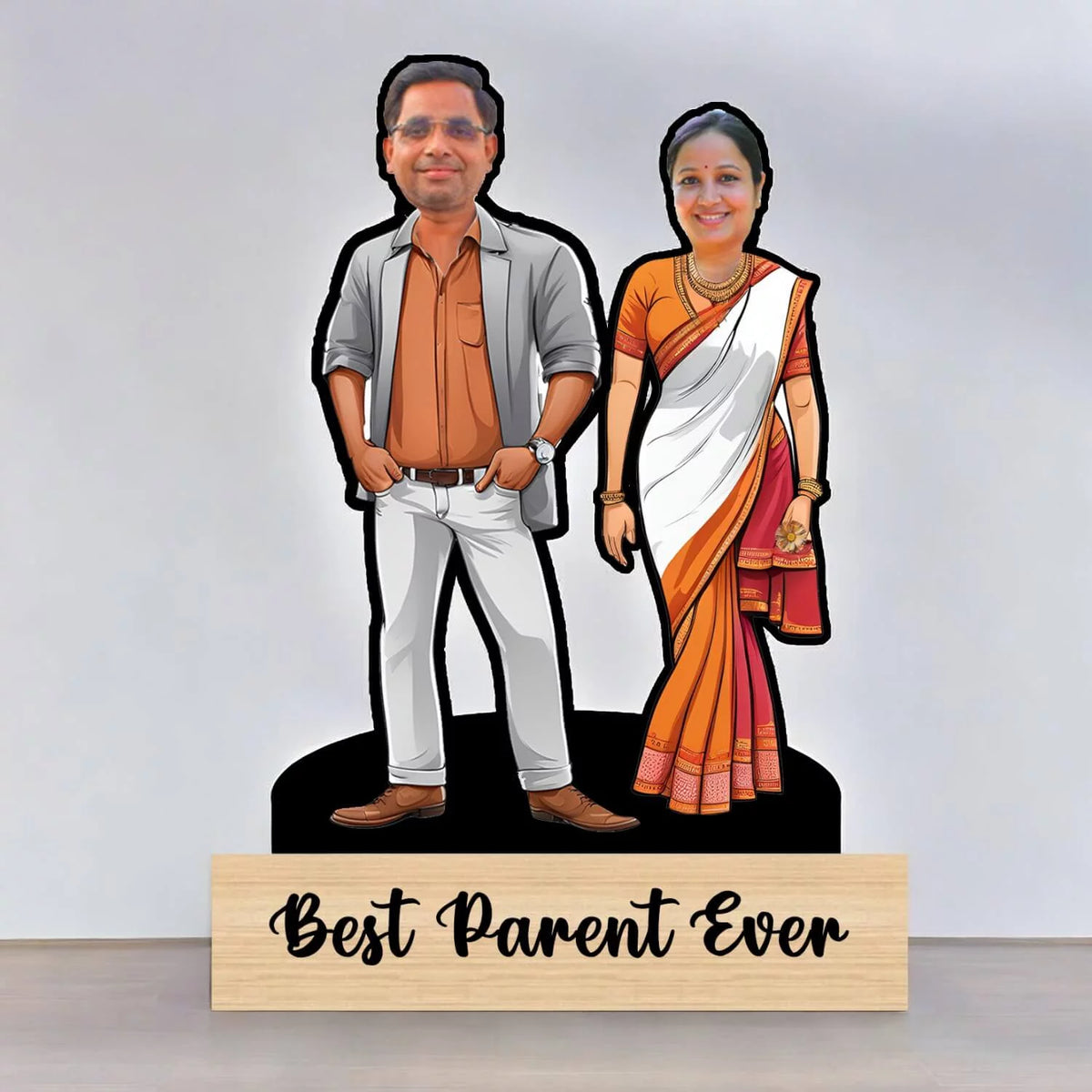 Custom Caricature For Parents – Personalized 3D Gift