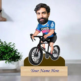Personalized Caricature for Cycle Lover with Custom Name