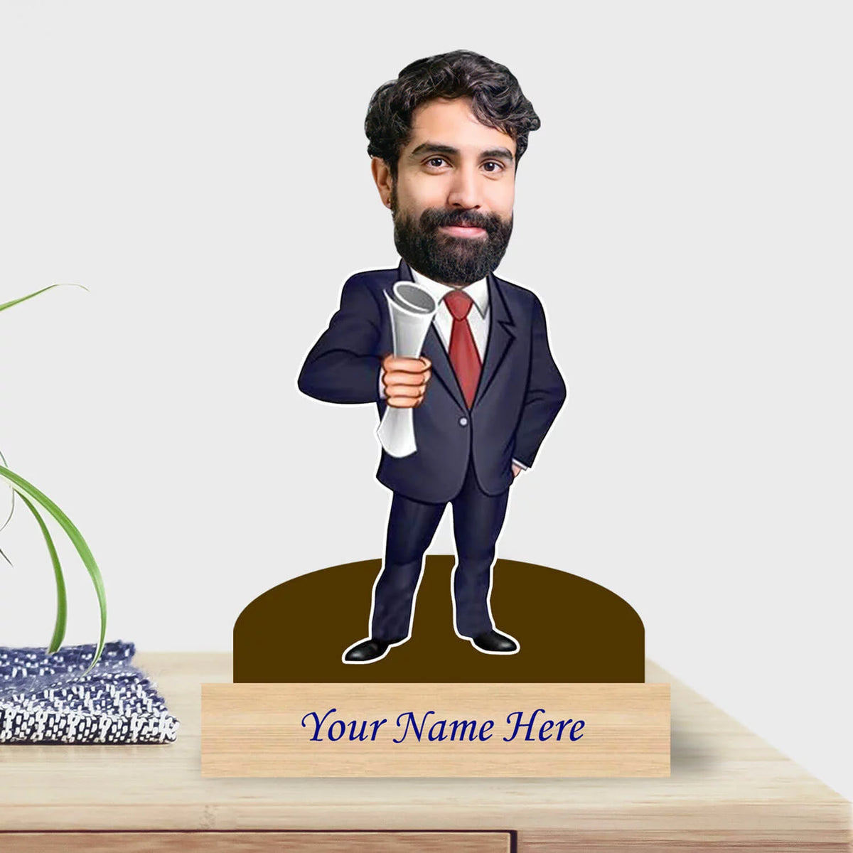 Personalized Caricature for Engineer with Custom Name