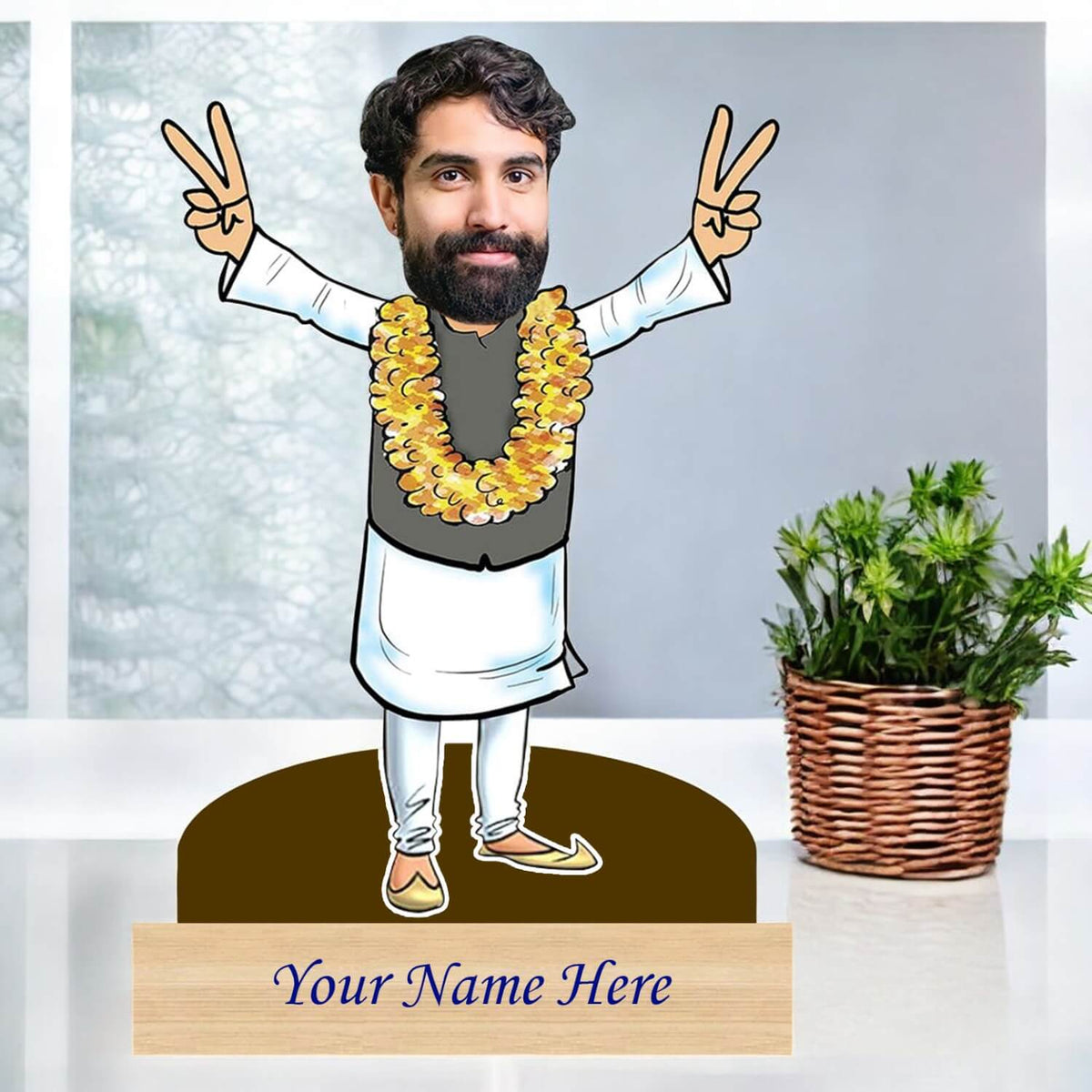 Personalized Caricature For Politician with Custom Name