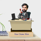 Personalized Caricature For Business Man with Custom Name