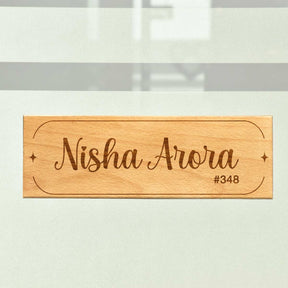 Wooden Engraved Custom Name Plate for Home