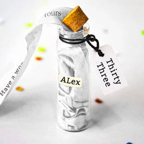 Ribbon In A Bottle - Birthday Milestone