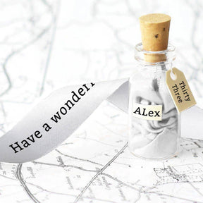 Ribbon In A Bottle - Birthday Milestone