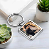 Personalised Square Metal Keychain