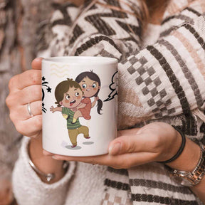 Brother and Sister Chocolate Fight Mug