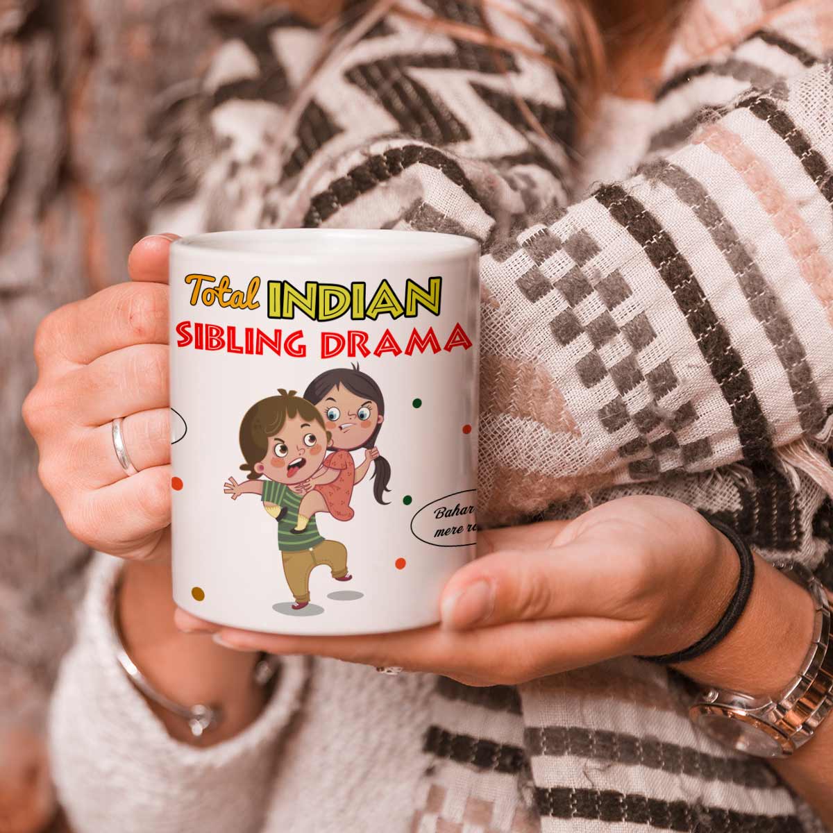 Total Indian Sibling Drama Mug