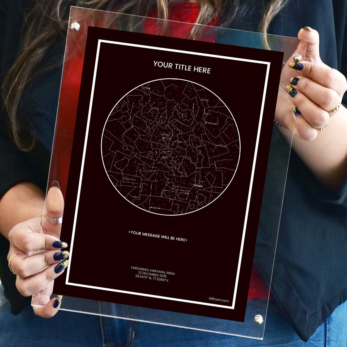 Personalized Sky Star Map For a Special Moment Aubergine