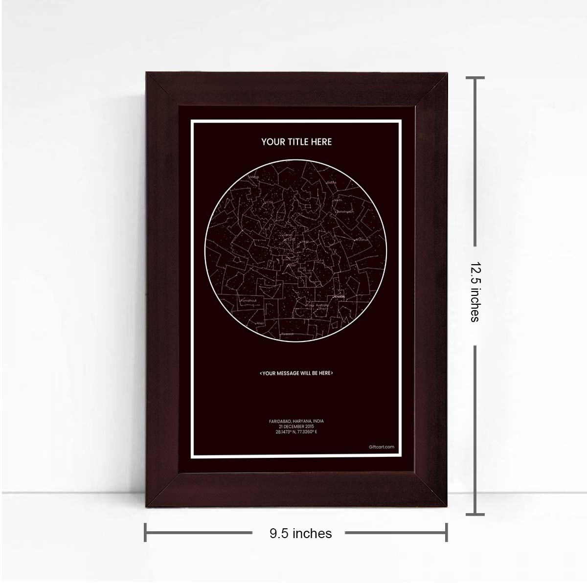 Personalized Sky Star Map For a Special Moment Aubergine