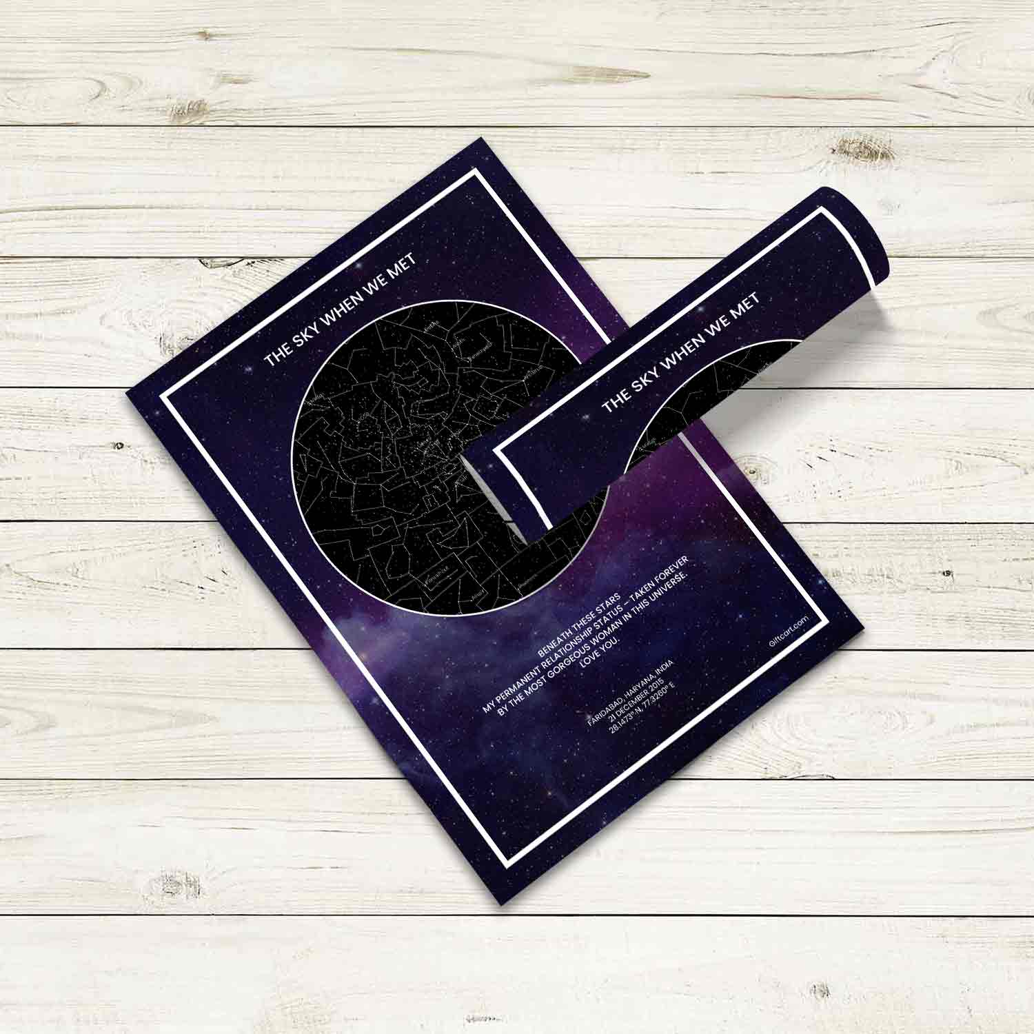 Personalized Sky Star Map For a Special Moment Galaxy