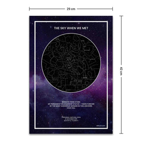 Personalized Sky Star Map For a Special Moment Galaxy