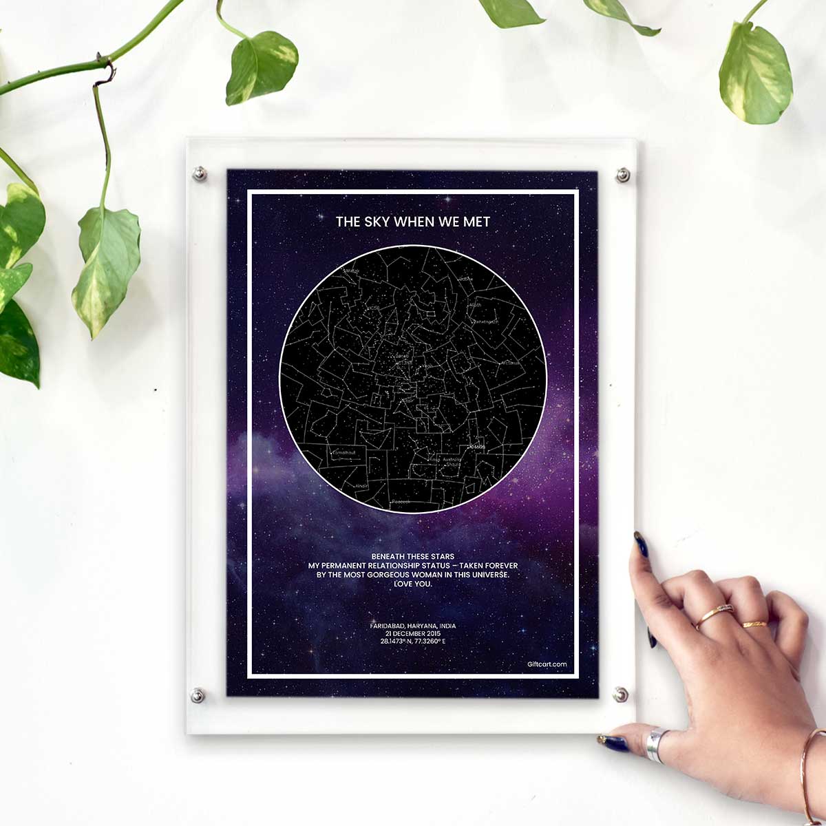 Personalized Sky Star Map For a Special Moment Galaxy