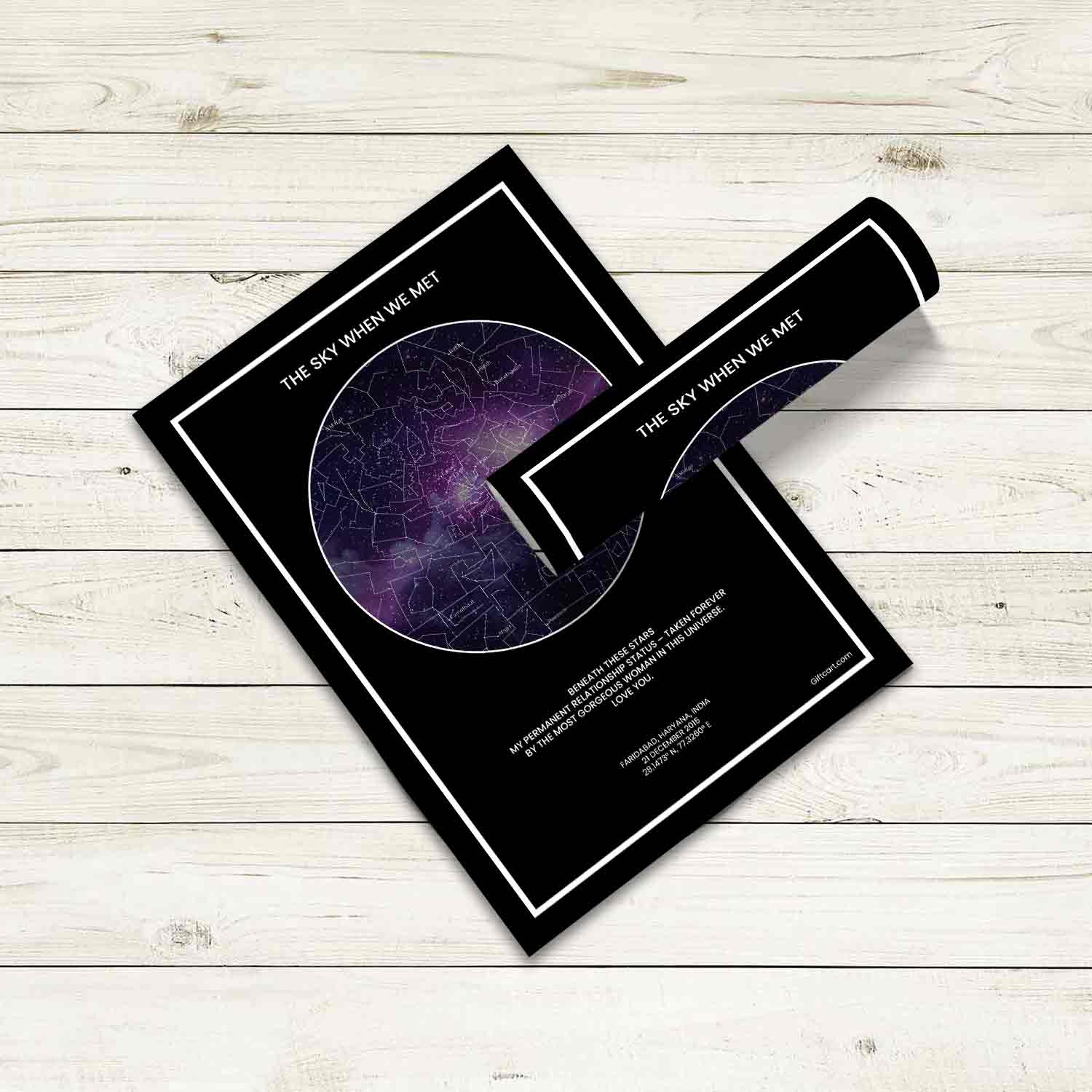 Personalized Sky Star Map For a Special Moment Milky Way