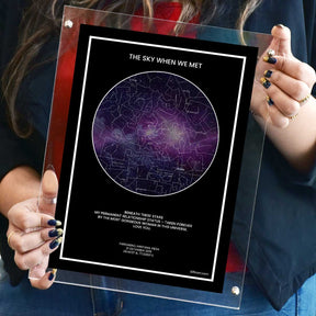 Personalized Sky Star Map For a Special Moment Milky Way