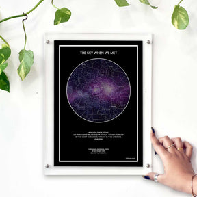 Personalized Sky Star Map For a Special Moment Milky Way