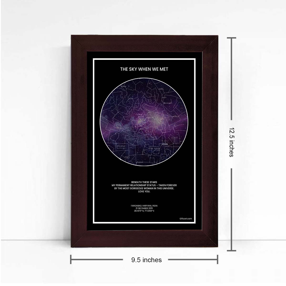 Personalized Sky Star Map For a Special Moment Milky Way