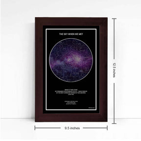 Personalized Sky Star Map For a Special Moment Milky Way