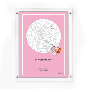 Personalized Sky Star Map For a Special Moment Baby Girl