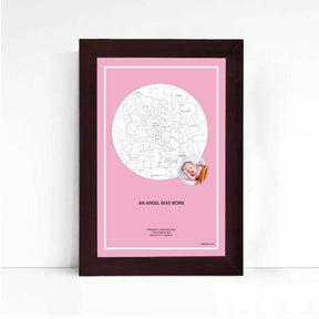 Personalized Sky Star Map For a Special Moment Baby Girl