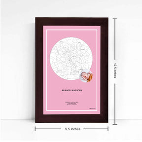 Personalized Sky Star Map For a Special Moment Baby Girl