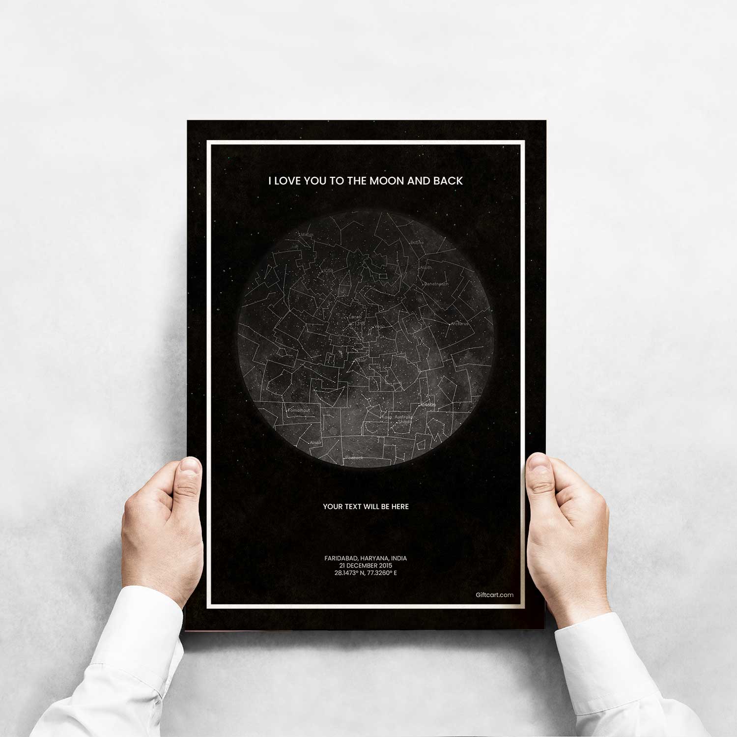 Personalized Sky Star Map For a Special Moment The Moon