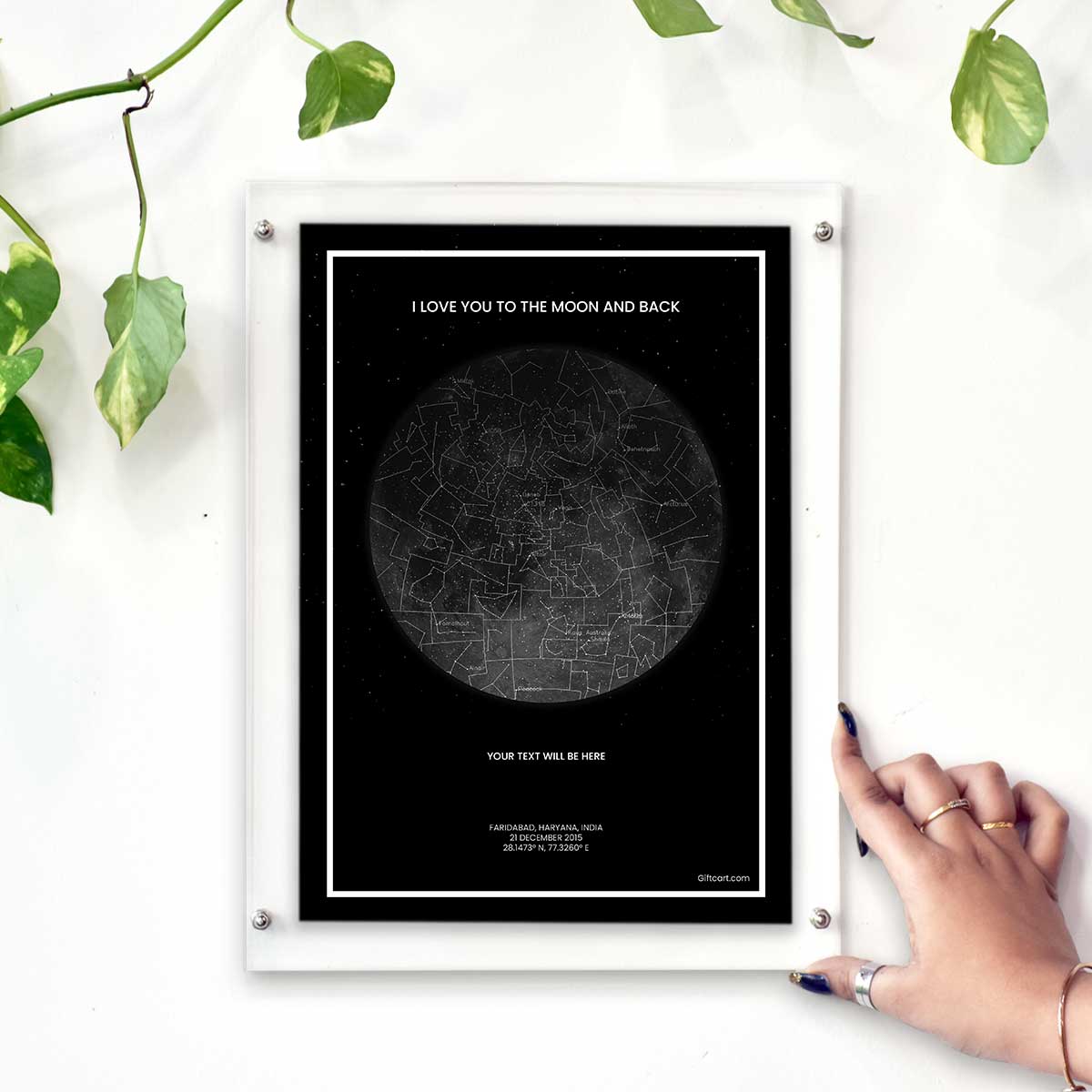 Personalized Sky Star Map For a Special Moment The Moon