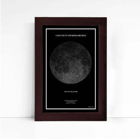 Personalized Sky Star Map For a Special Moment The Moon