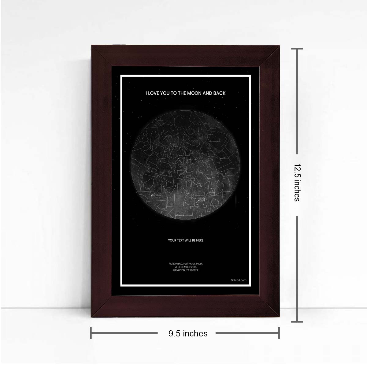 Personalized Sky Star Map For a Special Moment The Moon