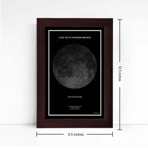 Personalized Sky Star Map For a Special Moment The Moon