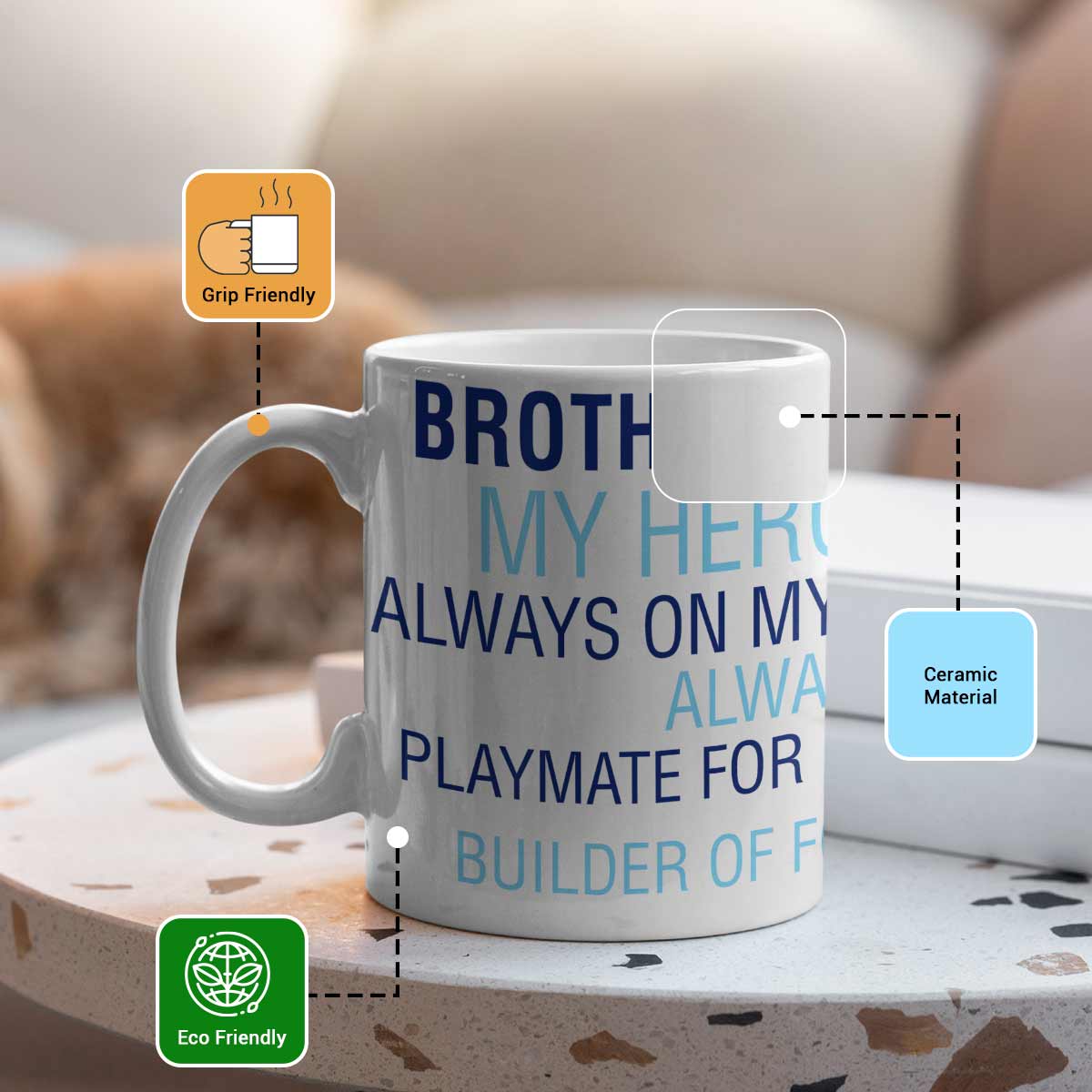 Brother My Hero Mug