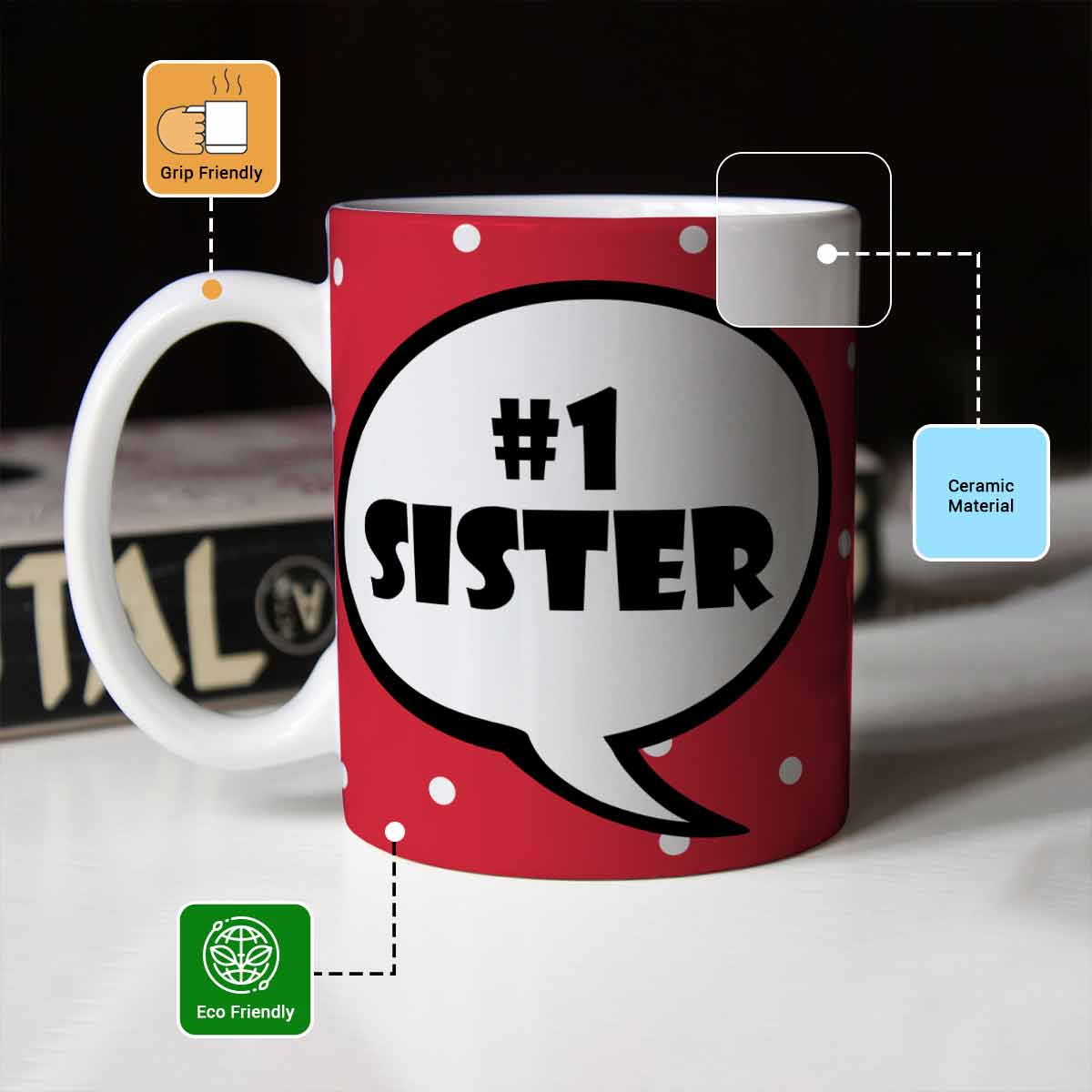 Number One Sibling Mug