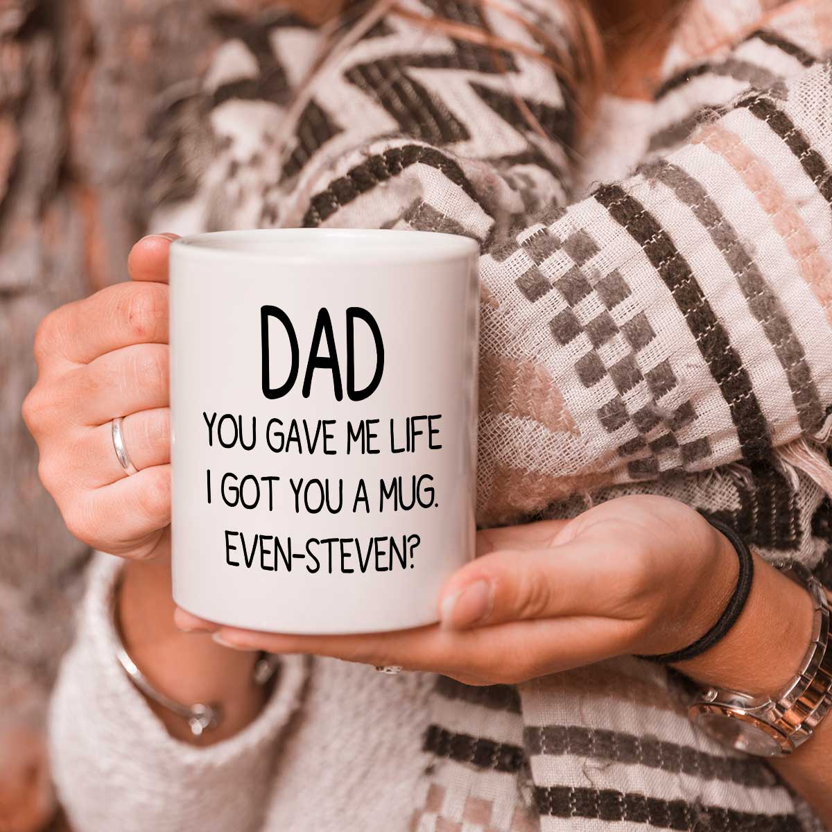 Dear Dad: Thanks for Putting Up With A Bratty Child Coffee Mug-1
