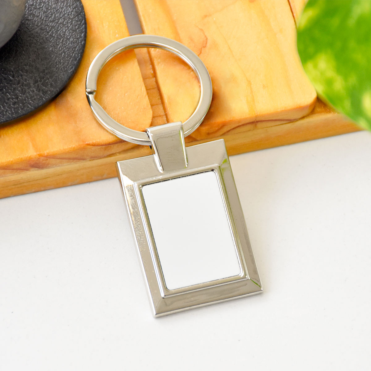 Rectangle Create Your Own keychain
