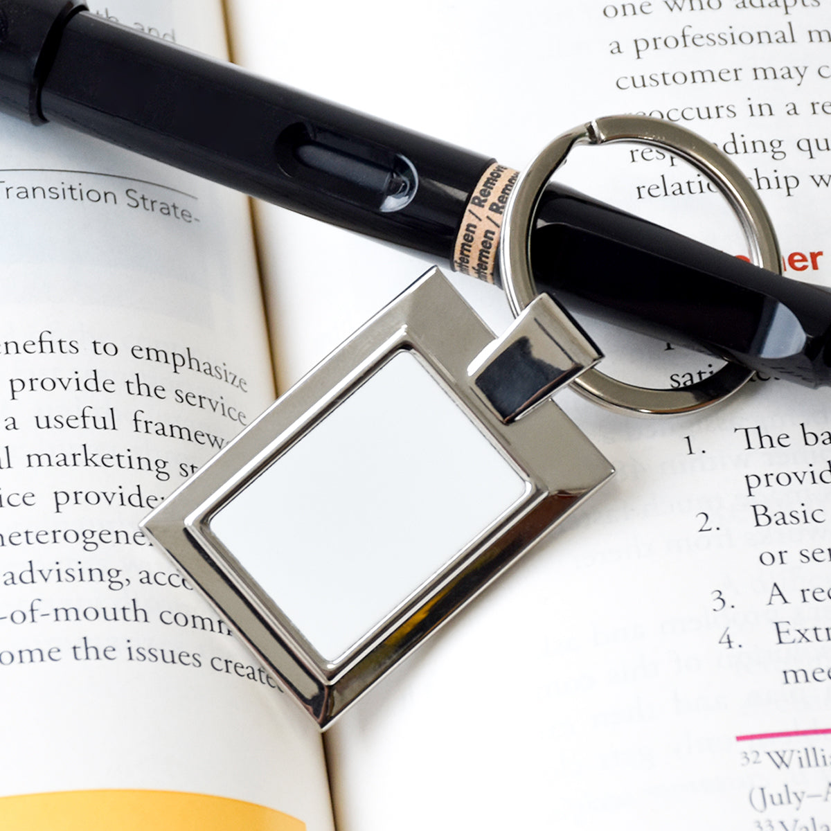 Rectangle Create Your Own keychain