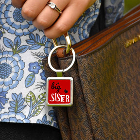 Big Sister Metal Keychain