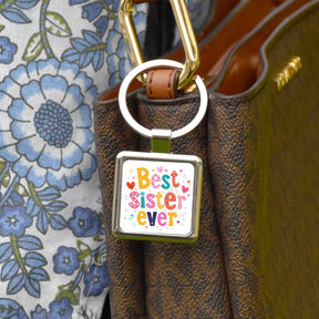 My Best Ever Sister Metal Keychain