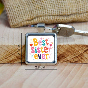 My Best Ever Sister Metal Keychain