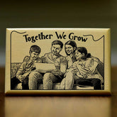 Personalised Wooden Family Plaque Photo Keepsake