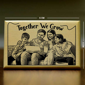 Personalised Wooden Family Plaque Photo Keepsake
