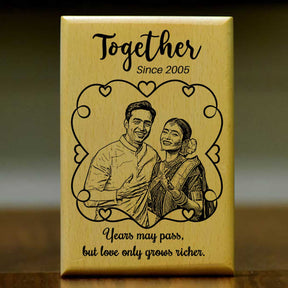 Personalised Wooden Photo Frame – Together Since