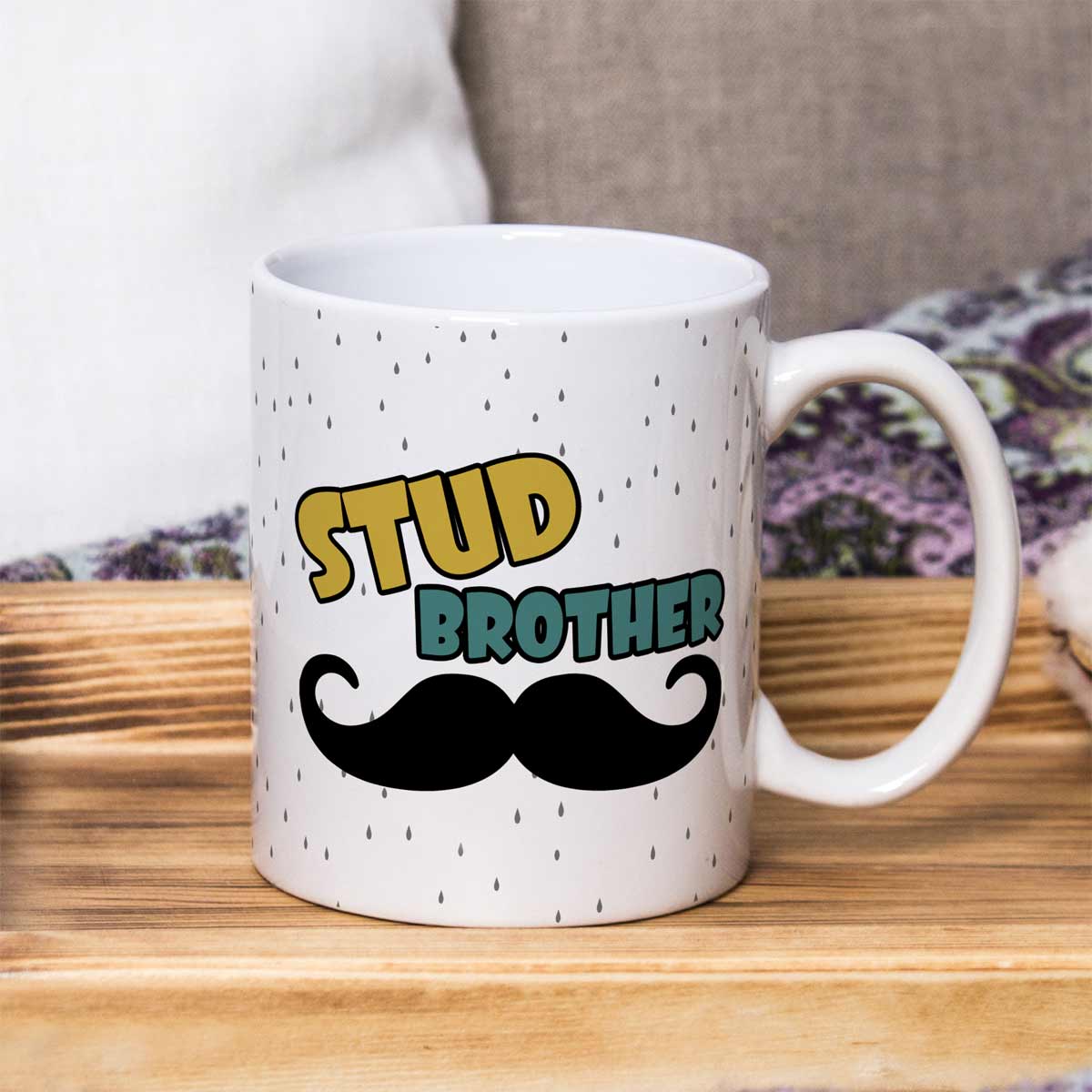 Moustache Stud Brother Coffee Mug