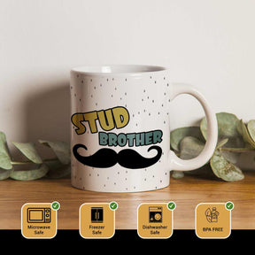 Moustache Stud Brother Coffee Mug